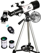 Load image into Gallery viewer, Gskyer Telescope, 70mm Aperture 400mm AZ Mount Astronomical Refracting Telescope for Kids Beginners - Travel Telescope with Carry Bag, Phone Adapter and Wireless Remote
