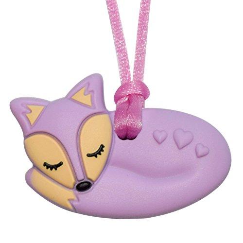 Munchables Fox Sensory Chew Necklace (Light Purple)