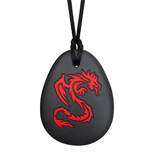 Munchables Sensory Chew Necklace Dragon (Red/Black)