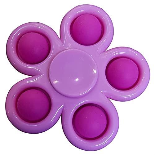 Push Bubble Fidget Spinner_ADHD/Autism, Fidget-Sensory Toy_Kids/Adults_Rose-Pink