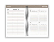 Load image into Gallery viewer, Dated Middle or High School Student Planner 2020-2021 Academic School Year, 5.5x8.5 inch Block Style Datebook with Campus Retro Cover
