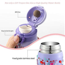 Load image into Gallery viewer, HULASO Gifts for Girls Decorate Your Own Water Bottles with Tons of Rhinestone Glitter Gem Stickers Girls DIY Arts and Crafts, BPA Free Stainless Steel Vacuum Insulated Mug (17 OZ)
