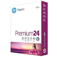 Load image into Gallery viewer, HP Paper Printer Paper 8.5x11 Premium 24 lb 1 Ream 500 Sheets 100 Bright Made in USA FSC Certified Copy Paper Compatible 115300R, White, 112400R
