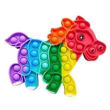 Load image into Gallery viewer, Horse-Rainbow Push Bubble ADHD Autism Squeeze Stress Reliever Fidget Relax Toy
