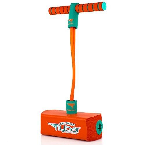 Flybar My First Foam Pogo Jumper for Kids Fun and Safe Pogo Stick for Toddlers, Durable Foam and Bungee Jumper for Ages 3 and up, Supports up to 250lbs (Orange), FBA_MFF-O