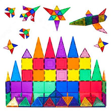 Load image into Gallery viewer, PicassoTiles 60 Piece Set 60pcs Magnet Building Tiles Clear Magnetic 3D Building Blocks Construction Playboards - Creativity beyond Imagination, Inspirational, Recreational, Educational, Conventional
