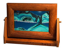Load image into Gallery viewer, Exotic Sands Most Popular USA Sand Picture - 7x9 inch Alder Frame, Ocean Blue (Ocean Blue, Small) Hourglass - Sand Timer - Office Toy - Office Playground
