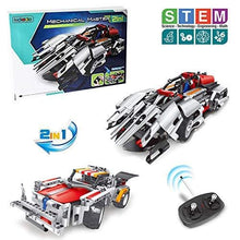 Load image into Gallery viewer, STEM Toys Remote Control Car for Boys 8-12 - 2-in-1 RC Car Kit Builds RC Car Racer/Off-Road Models Snap Together Blocks Engineering Toys for Kids Best Building Toys Set Gift for Boys and Girls

