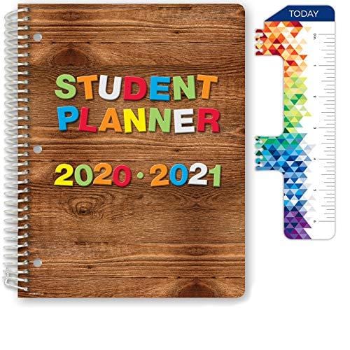Dated Elementary Student Planner for Academic Year 2020-2021 (Block Style - 8.5