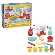 Load image into Gallery viewer, Play-Doh Kitchen Creations Spiral Fries Playset for Kids 3 Years and Up with Toy French Fry Maker, Drizzle, and 5 Modeling Compound Colors, Non-Toxic
