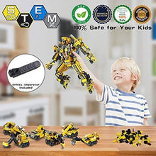 Load image into Gallery viewer, VATOS STEM Building Toys, 573 PCS Robot STEM Toys for 6 Year Old Boys 25-in-1 Engineering Building Bricks Construction Vehicles Kit Building Blocks Best Gifts for Kids Aged 5 6 7 8 9 10 11 12 Yr Old
