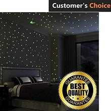 Load image into Gallery viewer, Premium Glow In The Dark Stars Wall Stickers, 100 Glowing Stars And Moon – Perfect Glow Stars for Kids’ Rooms, Ceiling Decorations, Romantic Rooms
