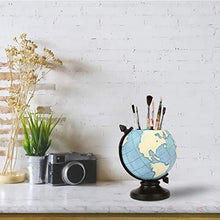 Load image into Gallery viewer, MUAMAX Globe Pen Holder for Desk Kids Rustic Pencil Cup Pot Brush Holder Vintage Gifts
