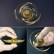 Load image into Gallery viewer, MOSOTECH Fidget Hand Spinner Gift for Fans of The Medieval Magical Wizardry World, Stress Anxiety ADHD Relief Figets Toy Made by Metal with High Speed Low Noise Steel Bearing - Golden Color
