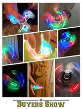 Load image into Gallery viewer, Fidget Spinner, Clear Fidget Toy, Crystal Led Light Rainbow Toy Finger Hand Spinner-Kids(Crystal)
