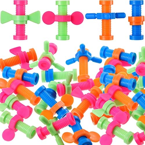 24 Pieces Fidget Pencil Topper Plastic Pencil Fidgets Colorful Fidget Pen Flipper Pencil Top Fidgets Assorted Fidget Tool Spinner for Anxiety Release