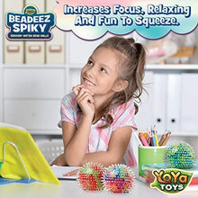 Load image into Gallery viewer, YoYa Toys Beadeez Squishy Stress Balls with DNA Spiky Textures (3-Pack) Colorful Sensory Toy and Stress Relief for Kids, Adults - Squeezy Water Beads - Promote Calm Focus for ADHD, Autism
