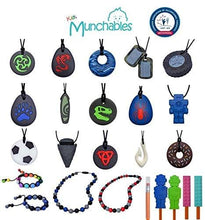 Load image into Gallery viewer, Munchables Sensory Chew Necklace Dragon (Red/Black)
