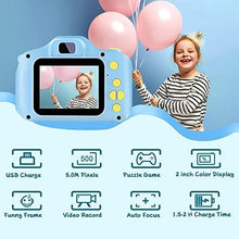 Load image into Gallery viewer, VATENIC Kids Toys for 3-10 Year Old Boys Girls, Kids Camera 1080P 2inch HD Children Digital Cameras for Girls Best Birthday Toys,Toddler Camera Gift for 3-9 Year Old Boy (with 32G SD Card) (Blue)
