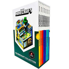 Load image into Gallery viewer, The Official Minecraft Guide Collection 8 Books Box Set By Mojang (Ocean Survival, Farming, PVP Minigames, Enchantments &amp; Potions, The Nether &amp; The End, Redstone, Survival, Creative)

