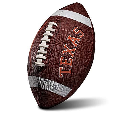 Franklin Sports NCAA Texas Longhorns Kids Youth Football - Official College Team Football with Team Logos - Junior Size Football