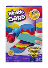 Load image into Gallery viewer, Kinetic Sand, Rainbow Mix Set with 3 Colors of Kinetic Sand (13.5oz) and 6 Tools, Play Sand Sensory Toys for Kids Ages 3 and up
