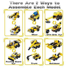 Load image into Gallery viewer, VATOS STEM Building Toys, 573 PCS Robot STEM Toys for 6 Year Old Boys 25-in-1 Engineering Building Bricks Construction Vehicles Kit Building Blocks Best Gifts for Kids Aged 5 6 7 8 9 10 11 12 Yr Old
