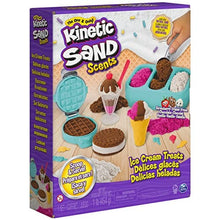 Load image into Gallery viewer, Kinetic Sand Scents, Ice Cream Treats Playset with 3 Colors of All-Natural Scented Play Sand and 6 Serving Tools, Sensory Toys for Kids Ages 3 and up
