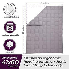Load image into Gallery viewer, Florensi Weighted Blanket for Kids with Removable Bamboo Duvet Cover (7 Lbs &amp; 41&quot; x 60&quot;), 7 Pounds Weighted Comforter, Twin Size, Cooling Blanket for Kid Baby Toddler Teenager, Machine Washable Cover
