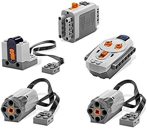 LEGO 5pc Power Functions Motor Battery IR Remote Receiver SET