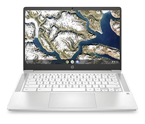 HP Chromebook 14-inch FHD Laptop, Intel Celeron N4000, 4 GB RAM, 32 GB eMMC, Chrome (14a-na0060nr, Ceramic White)