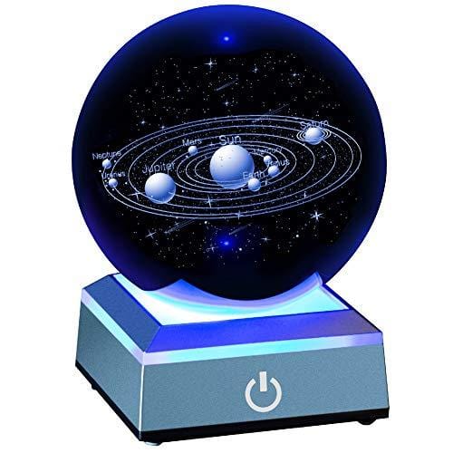 3D Solar System Model Crystal Ball 80mm 3.15