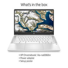 Load image into Gallery viewer, HP Chromebook 14-inch FHD Laptop, Intel Celeron N4000, 4 GB RAM, 32 GB eMMC, Chrome (14a-na0060nr, Ceramic White)
