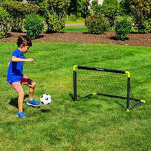 Load image into Gallery viewer, Franklin Sports Kids Mini Soccer Goal Set - Backyard/Indoor Mini Net and Ball Set with Pump - Portable Folding Youth Soccer Goal Set - 36&quot; x 24&quot; , Black
