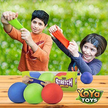 Load image into Gallery viewer, YoYa Toys Pull, Stretch and Squeeze Stress Balls 3 Pack - Elastic Construction Sensory Balls - Ideal for Stress and Anxiety Relief, Special Needs, Autism, Disorders and More
