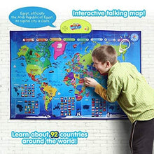 Load image into Gallery viewer, BEST LEARNING i-Poster My World Interactive Map - Educational Talking Toy for Kids of Ages 5 to 12 Years

