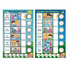 Load image into Gallery viewer, Magnetic Chore Chart for Kids - Dry Erase Board, Responsibility Chore Chart, a Board for Morning Schedule and a Board for Bedtime Schedule, Smart Planner, Included 4 Markers by Healthy plan
