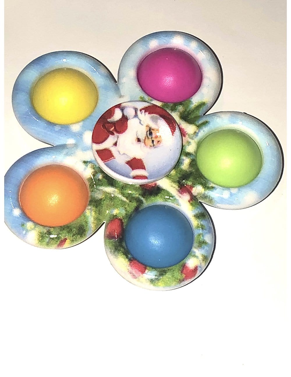 CJSW_Push Bubble Fidget Spinner_Santa Style