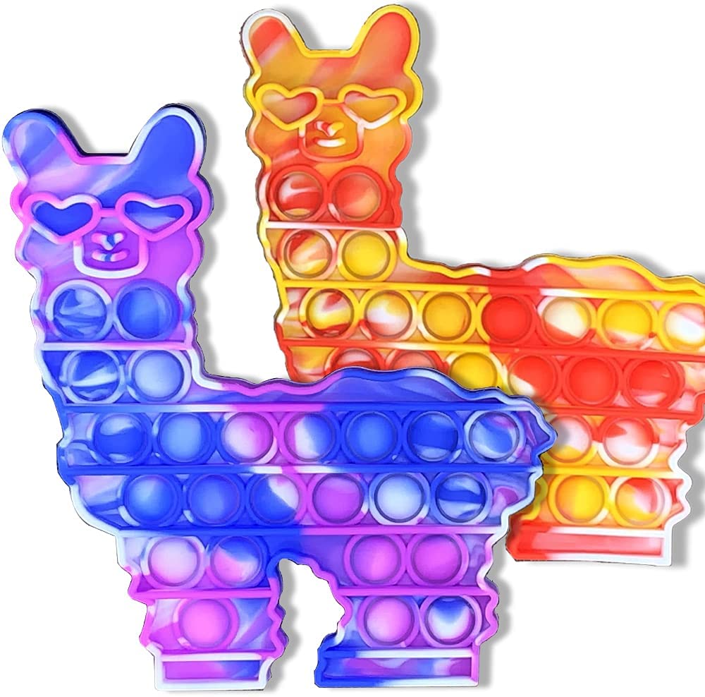 Push Bubble ADHD Autism Squeeze Stress Reliever Fidget Relax Toy: Llama