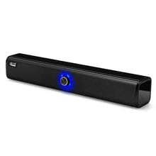 Load image into Gallery viewer, Adesso Xtream S6 Portable Bluetooth &amp; Aux Sound Bar Speaker - 10w X 2 -black - 3.5mm - Rechargeable Battery - Volume Control Knob - Wired/wireless

