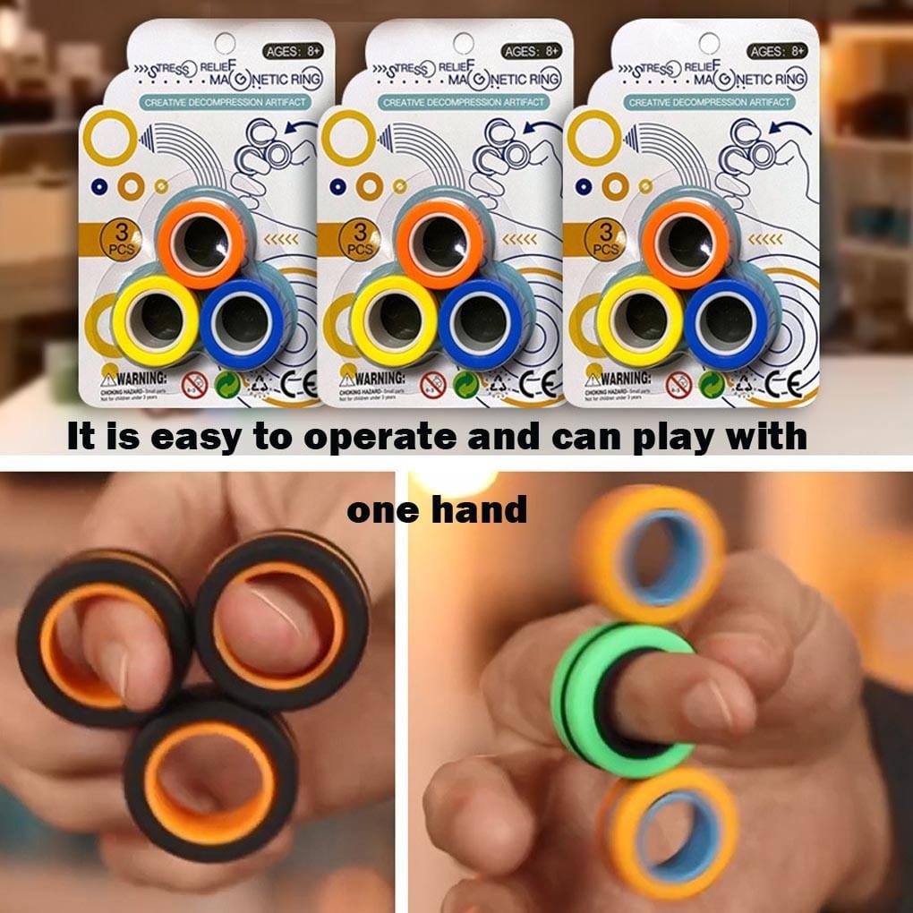 FinGears Magnetic Rings Fidget Toy Anti-stress Toy